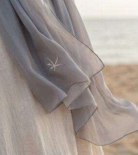 Kehva Duman Mihver Nakış Şal